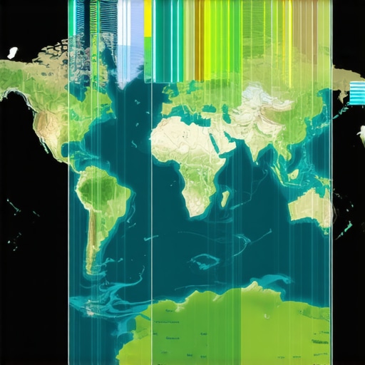 Advanced Local SEO Map Strategy A digital map illustrating geospatial data integration with schema markup symbols.