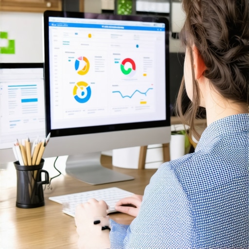 Advanced Local SEO Strategy Analysis Business owner reviewing local SEO performance metrics and schema implementation details