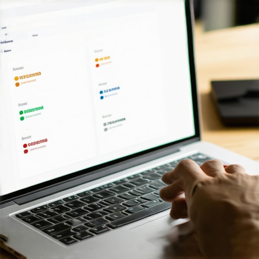 Webmaster coding schema markup on a laptop to enhance local search visibility