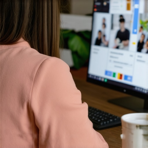 Optimizing GMB Profile for Local SEO Business owner enhancing Google My Business profile with photos and reviews.