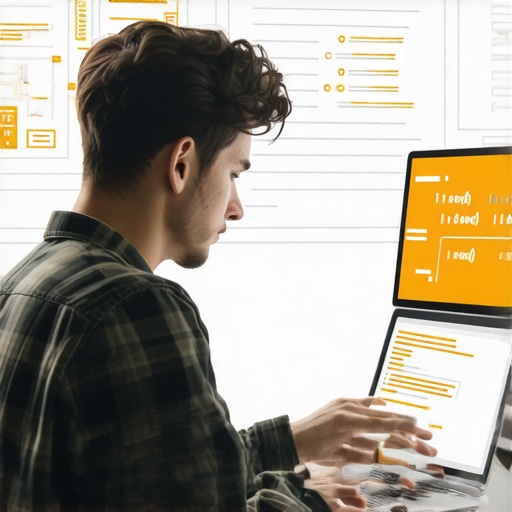 Schema Markup Implementation for Local SEO Web developer coding schema markup on a laptop to enhance local search visibility.