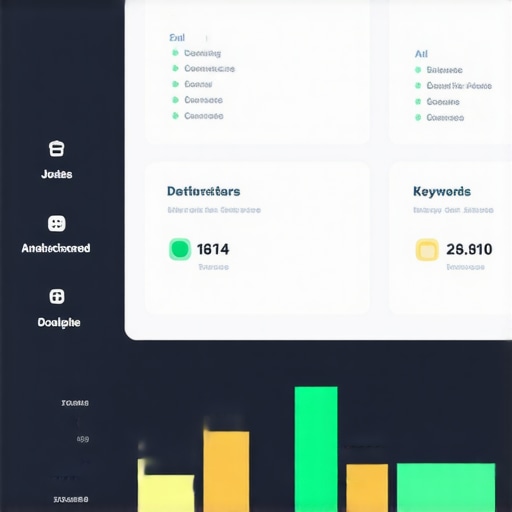 Advanced GMB Dashboard with Insights Screenshot of a Google My Business dashboard showing analytics and niche keyword optimization