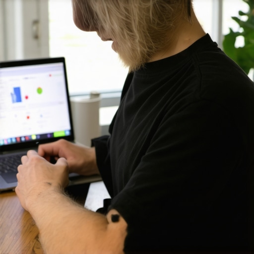 Business owner implementing schema markup and AI tools for local SEO