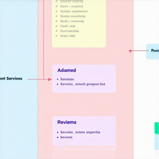 Schema markup structure for local business listings illustrating nested properties for SEO enhancement.