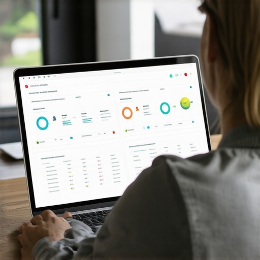 Analyzing GMB Insights for Local SEO Optimization Business owner reviewing Google My Business analytics to enhance local search strategy
