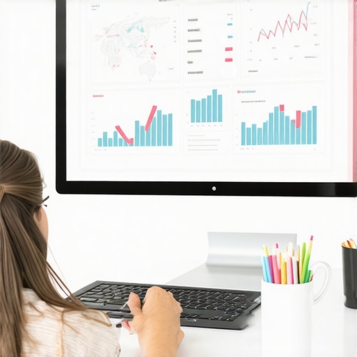 Marketing professional reviewing local SEO data and maps.