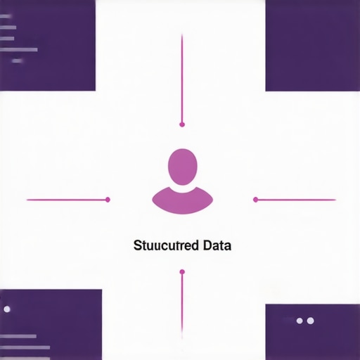 Diagram showing how schema markup enhances local SEO through structured data