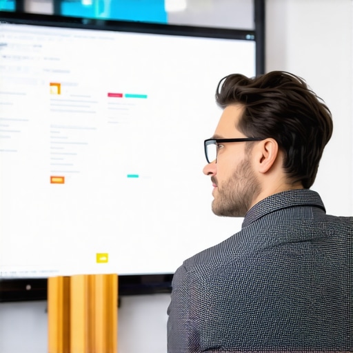 Business owner updating website schema code