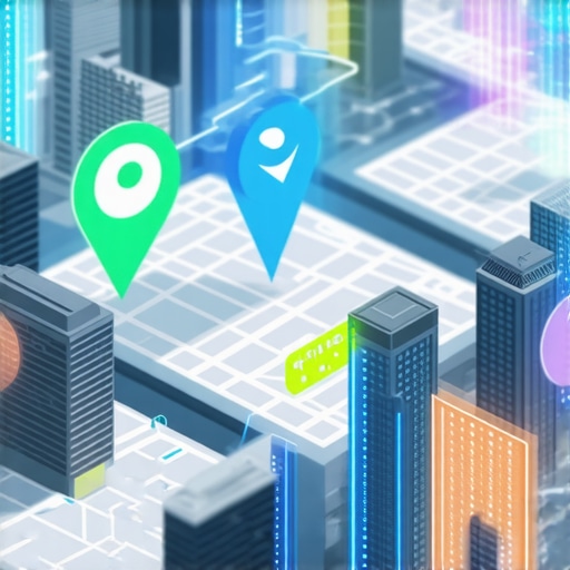 A digital cityscape illustrating future local search and AI integration.